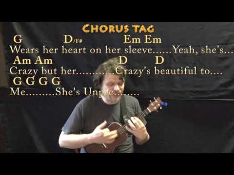 Beautiful Crazy (Luke Combs) Ukulele Cover Lesson with Chords/Lyrics - Capo 4th