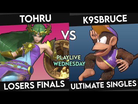 BNB Playlive Wednesday 3 - Tohru (Palutena) VS K9sbruce (Diddy Kong) Losers Finals