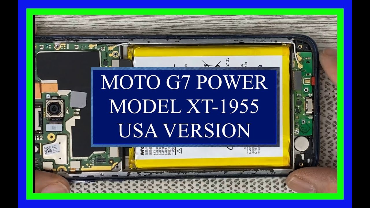 Como Cambiar FLEX CENTRO de carga MOTO G7 POWER XT-1955 Charging Port and BATTERY USA VERSION