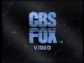 CBS Fox Video 1998 Company Logo VHS Capture