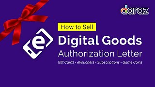 [ Digital Goods ] Get Authorization Letter to Sell Digital Goods on Daraz - Mr. Shayan
