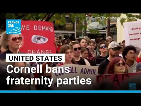Cornell University bans fraternity parties after alleged gang rape