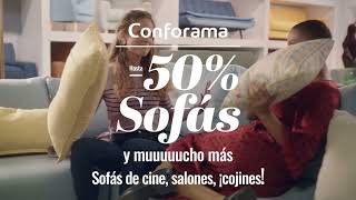 Conforama En Conforama tenemos hasta -50% en sofás ¡y descuentos en mucho más! anuncio