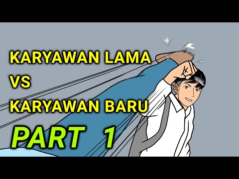 KARYAWAN LAMA VS KARYAWAN BARU PART 1  - DRAMA ANIMASI SEKOLAH