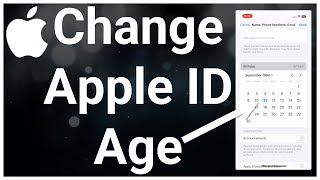How To Change Apple ID Age