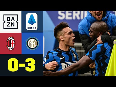Doppelter Lautaro! Inter behauptet Tabellenspitze im Derby: AC Milan - Inter 0:3 | Serie A | DAZN