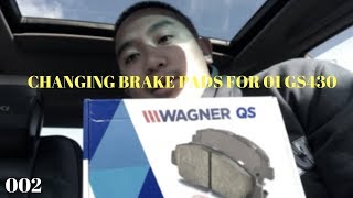 002: HOW TO CHANGE FRONT BRAKE PADS | WEIRD SCREECHING NOISE | LEXUS GS430