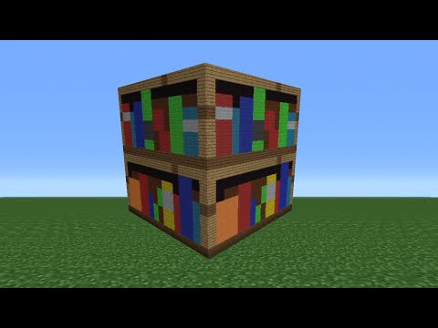 Minecraft Tutorial: How To Make A Bookshelf Statue - YouTube