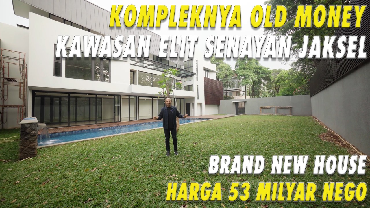 Brand New House Siap Huni Design Modern Tropis di Simprug Golf