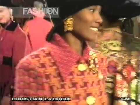 "Christian Lacroix" Autumn Winter 1990 1991 Paris Pret a Porter Woman by Canale Moda