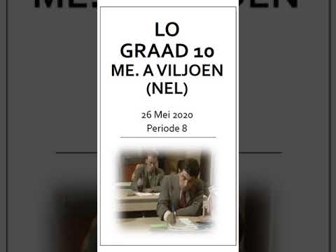 LO GRAAD 10: 26 Mei 2020 - periode 8 (26108)