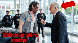 Keanu Reeves es expulsado a puñetazos por el gerente de un concesionario de coches. Lo que hace...