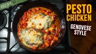 🇮🇹 Easy Weeknight Pesto Chicken - One-Pan, 35 Mins!