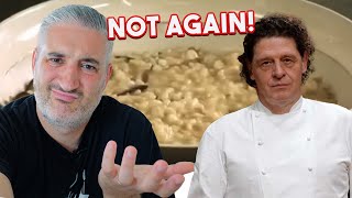 Italian Chef Reacts to Marco Pierre White Mushroom Risotto