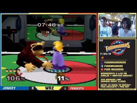 SSBM Jonkey Jong DK vs Ferocitii FuddBrudders 102