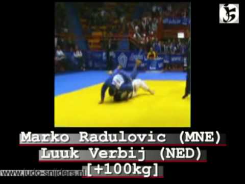 Judo 2008 Zagreb: Radulovic (MNE) - Verbij (NED) [+100kg]