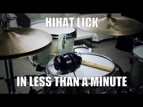 Hihat Drag Lick in less than a Minute  - Daily Drum Lesson