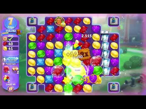 Wonka's World of Candy Level 46 no booster [Gameplay Walkthrough] [Zynga]