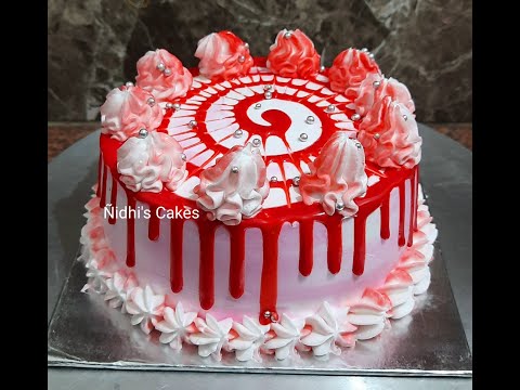 Chocolate Cake | Red Cake Design | Cakes By Nidhi Bhargava | #ShortsCake