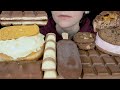 ASMR Cheesecake Mousse Donut Snickers Peanut Brownie Ice Cream Magnum Ritter Sport Kinder Bueno