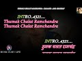 Thumak Chalat Ramchandra Karaoke With Scrolling Lyrics Eng. & हिंदी