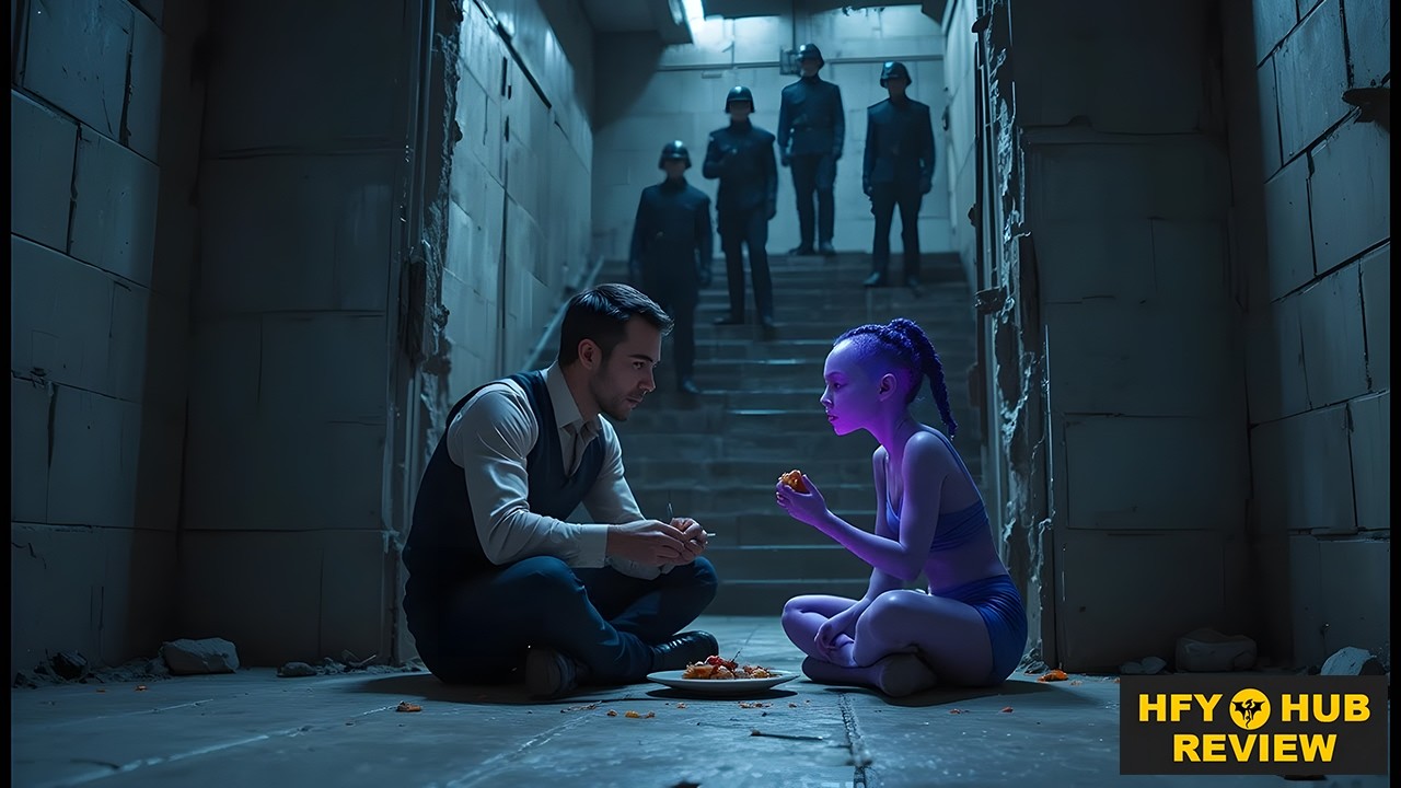 They Locked the Alien Girl in Basement to Eat Alone