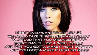 Carly Rae Jepsen - Hurt So Good (Audio) with Lyrics + Download