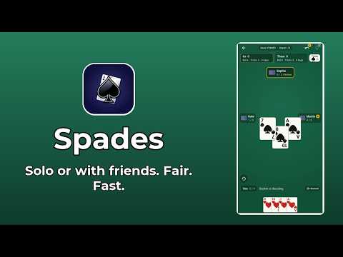 Spades Card Game - Offline video thumbnail