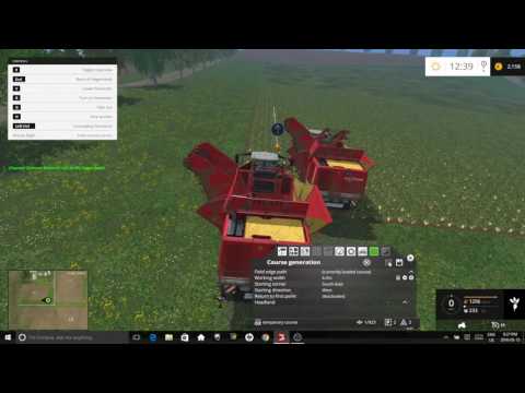 TUTORIAL: How to set up two harvesters on one field with courseplay, Farming Simulator 15