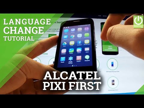 Change Language in ALCATEL One Touch Pixi First 4024D - Language Settings