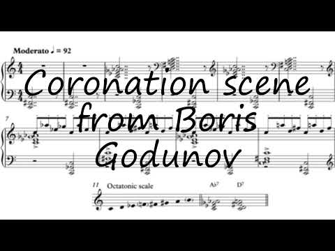 How to pronounce Coronation scene from Boris Godunov in English?