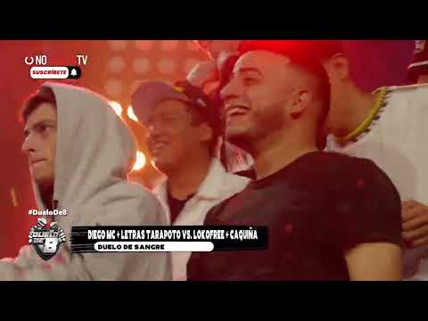 ¡DUELO DE SANGRE🔥! CAQUIÑA Y LOKO FREE VS DIEGO MC Y LETRAS TARAPOTO | DUELO DE 8 / T2 - Programa 03