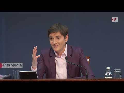 Reakcija premijerke Ane Brnabić na film "Junaci doba zlog" 20.01.22.