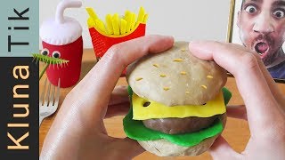 Eating FAST FOOD PLAY DOH  |#40 KLUNATIK COMPILATION    ASMR eating sounds no talk