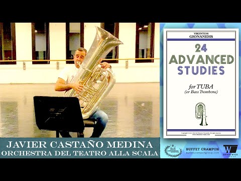 GIONANIDIS: 24 Advanced Studies for tuba | ✥No.6✥ | Javier Castaño Medina, La Scala Orchestra