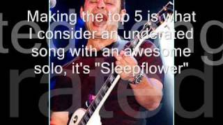 James Dean Bradfield - Top Ten Guitar Solos