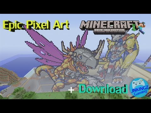 Minecraft Xbox 360 edition Amazing Pixel Art + Download