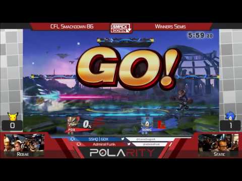 CFL Smackdown 86 - Rideae (Pikachu, Fox) vs StaticManny (Sonic) - SSB4 Winners Semis
