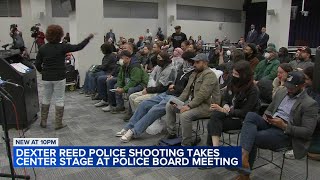 Protesters take fury at Dexter Reed shooting to CPD board meeting