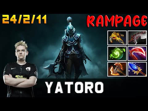 Yatoro Phantom Assassin RAMPAGE | New Patch 7.32 | Dota 2 Pro MMR Gameplay #1