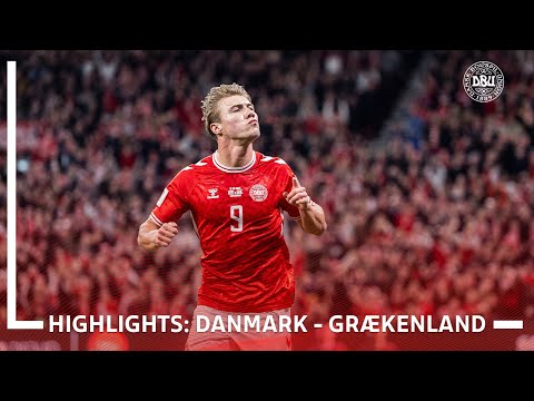 Highlights 𝕀 Danmark - Grækenland 3-1 𝕀 Joachim Andersen med første mål for Danmark