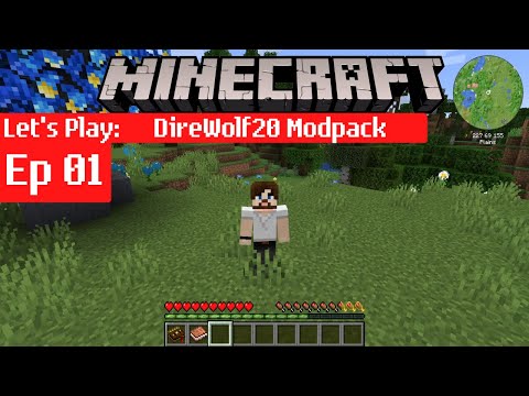 Direwolf20 1.16 Modded Minecraft Survival – A New Start – Ep 1