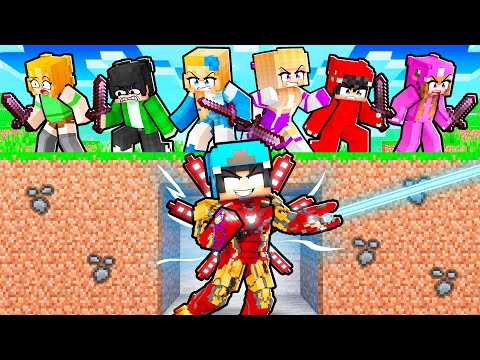 HUNTERS vs SUPERHERO SPEEDRUNNER In Minecraft!