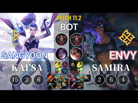 SRB Sangyoon Kai'Sa vs EM Envy Samira Bot - KR Patch 11.2