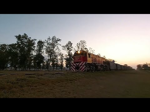 Atardecer y la 7727 !! La Francia, Córdoba