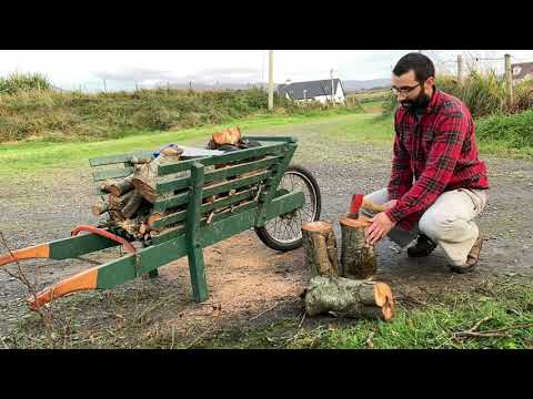 How to split big logs with a small axe or hatchet
