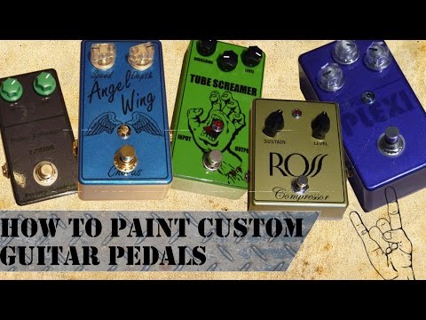 How to paint and design your own custom guitar pedal! - DIY