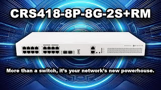 CRS418-8P-8G-2S+RM | The Ultimate PoE & Fiber Network Switch