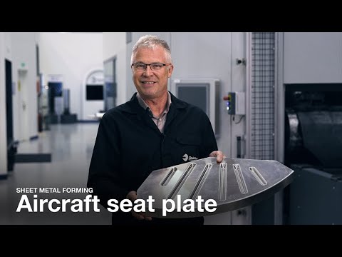 Aircraft seat plate