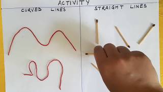 Curved Lines &amp; Straight Lines (Class pre nursery -2)